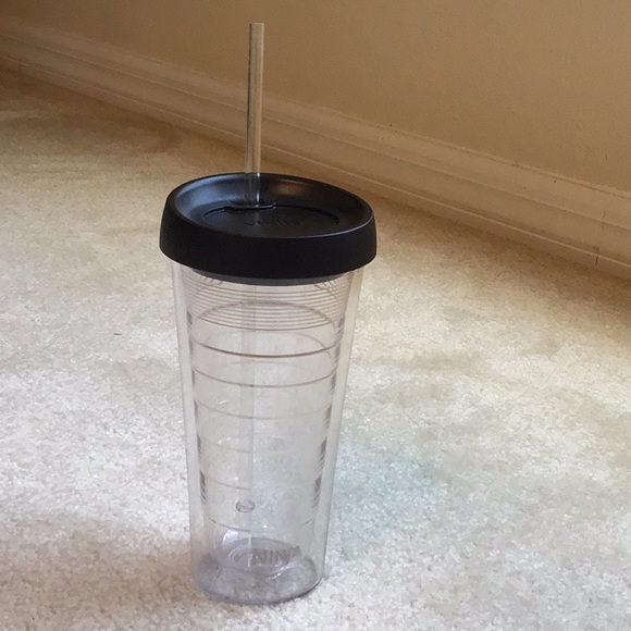 NWOT Ninja Tall Clear Tumbler with Lid and Reusable Straw - Picture 4 of 9